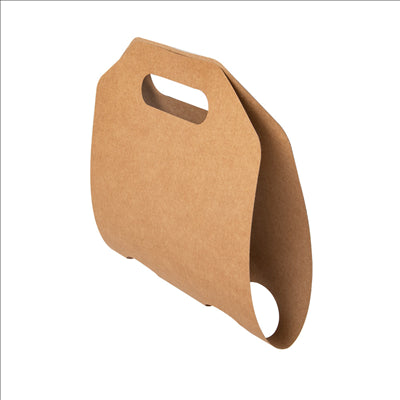 PORTE-GOBELETS, 2 GOBELETS  275 G/M2 46,5x22,5 CM NATUREL KRAFT (400 UNITÉS)