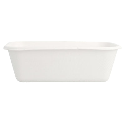 CONTENEURS 'BIONIC' 370 ML 13,5x9,6x4,2 CM BLANC BAGASSE (600 UNITÉS)