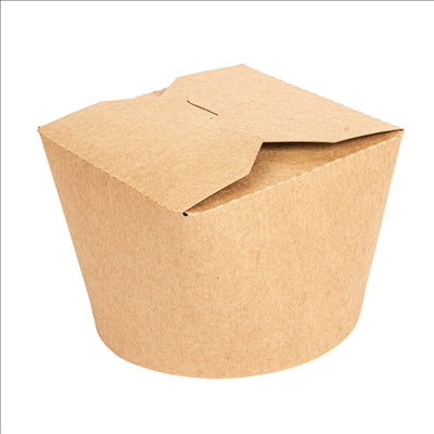 RÉCIPIENTS SALADIERS 1000 ML 275 + 25 PE G/M2 Ø12,3x8,5 CM NATUREL KRAFT (300 UNITÉS)