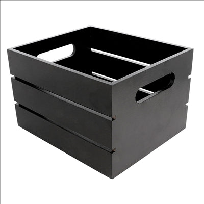 CAISSE PRESENTOIR  19x16x12 CM NOIR BAMBOU (1 UNITÉ)