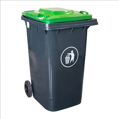 COUVERCLE POUR CONTENEUR 240L  71x56x7,4 CM VERT HDPE (1 UNITÉ)