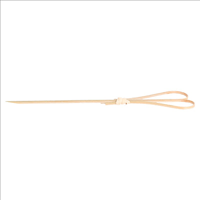 PIQUES "COEUR"  12 (h) CM NATUREL BAMBOU (100 UNITÉS)