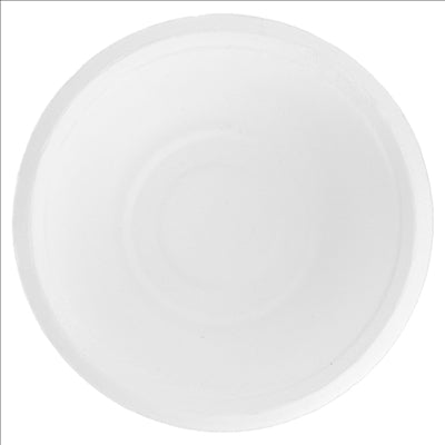 BOLS 'BIONIC' 500 ML Ø 15,5x5,4 CM BLANC BAGASSE (600 UNITÉS)