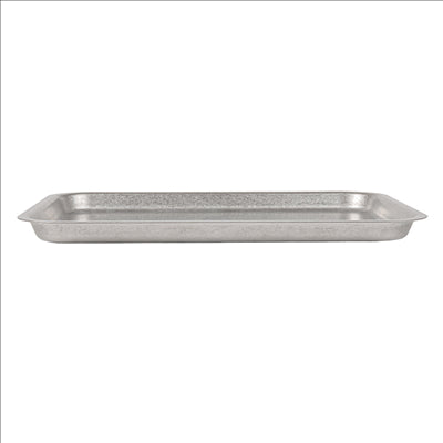 PLATEAUX RECTANGULAIRES 'ARTINOX' 300 ML 22x16x1,3 CM ARGENTE INOX (10 UNITÉS)