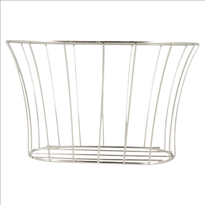 BASKET STYLE TOSCANE 'ARTINOX'  21x12,7x12,7 CM ARGENTE INOX (12 UNITÉS)