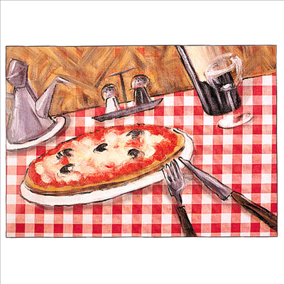 SETS DE TABLE OFFSET 'PIZZA' 70 G/M2 31x43 CM QUADRICHROMIE PAPIER (2000 UNITÉS)