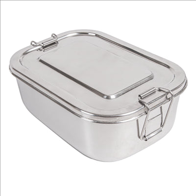 RÉCIPIENT AVEC COUVERCLE 'ARTINOX' 750 ML 16x10,5x5 CM ARGENTE INOX (12 UNITÉS)