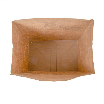 SACS SOS SANS ANSES POUR 1/2 POULET  70 G/M2 22+14x21 CM NATUREL PARCH.INGRAISSABLE (500 UNITÉS)