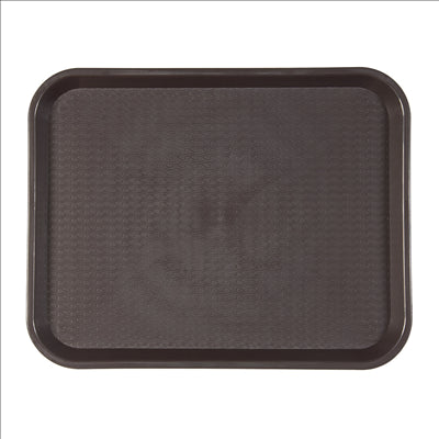PLATEAU FAST FOOD  35,5x45,3 CM CHOCOLAT PP (1 UNITÉ)
