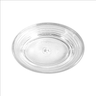 GOBELETS OVALES 95 ML 6,6/6,2x4,7x6,5 CM TRANSPARENT POLYCARBONATE (6 UNITÉS)