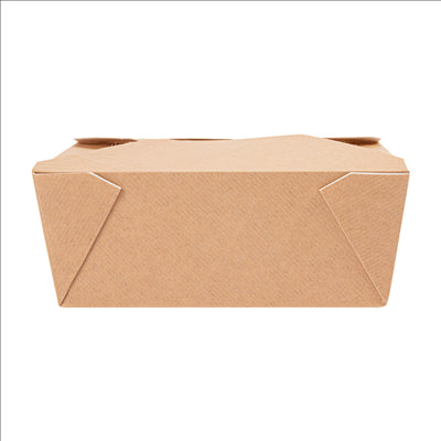 BOÎTES AMÉRICAINES MICRO-ONDABLES 'THEPACK' 1350 ML 220 + 12PP G/M2 15,2x12,1x6,5 CM NATUREL CARTON ONDULÉ NANO-MICRO (300 UNITÉS)