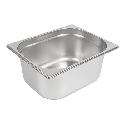 BAC GASTRONOME 1/2 8,4 L 32,5x26,5x15 CM ARGENTE INOX (1 UNITÉ)