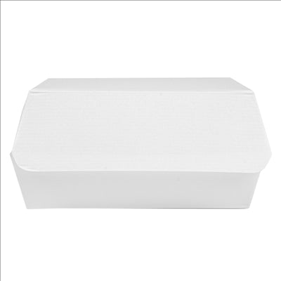 BOÎTES HAMBURGER 'THEPACK' 230 G/M2 14,2x13,7x6,1 CM (L) BLANC CARTON ONDULÉ NANO-MICRO (500 UNITÉS)