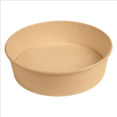 POTS SALADIERS 950 ML 300 + 18 PE G/M2 Ø 18,7/16,5x5,4 CM NATUREL KRAFT (300 UNITÉS)