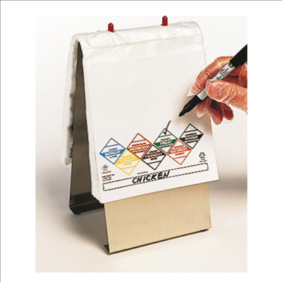 DISTRIBUTEUR DE SACS "TUFF-GARDS" (520,76/81)  25,5x22 CM ARGENTE LAITON (1 UNITÉ)