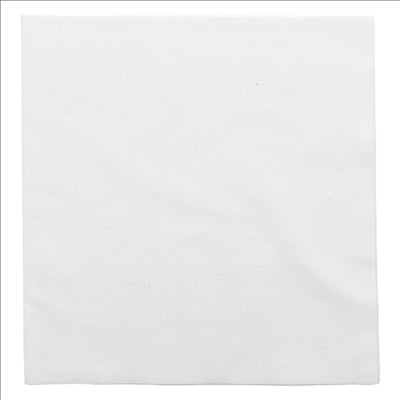 SERVIETTES P. 1/4 'LIKE LINEN' 70 G/M2 50x50 CM BLANC SPUNLACE (400 UNITÉS)