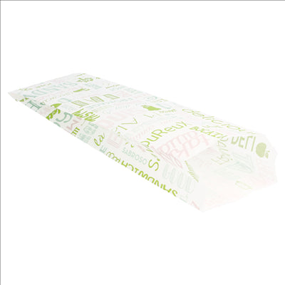 SACS BAGUETTES 'PAROLE' 32 G/M2 9+4x30 CM BLANC PARCH.INGRAISSABLE (500 UNITÉS)