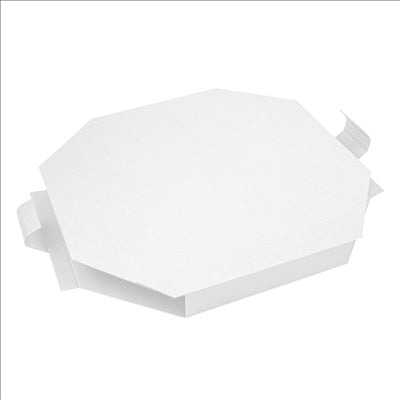 BOÎTE POUR PAELLAS  360 G/M2 50,5x50,5x5 CM BLANC CARTON (100 UNITÉS)