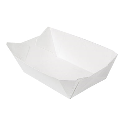 BARQUETTES 'THEPACK' 960 G 230 G/M2 10,6x7,2x5,2 CM BLANC CARTON ONDULÉ NANO-MICRO (1200 UNITÉS)