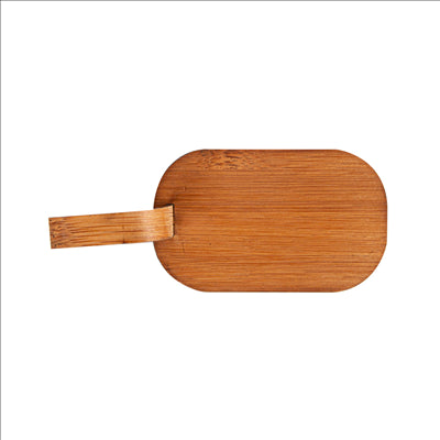 MINI PELLES POUR SNACKS  8x5 CM NATUREL BAMBOU (100 UNITÉS)