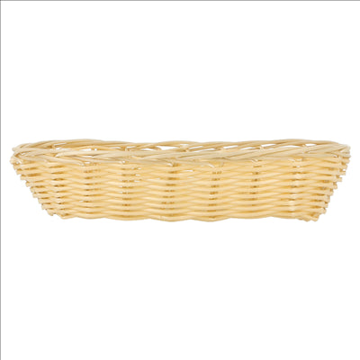 CORBEILLES SIMILAIRE OSIER ALLONGÉES  23x9x5 CM NATUREL PP (12 UNITÉS)