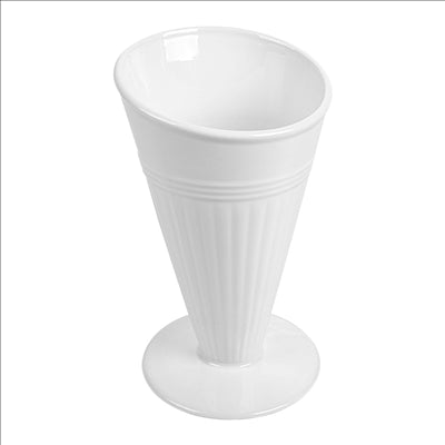 GOBELETS POUR FRITURES  Ø11,8x19,8 CM BLANC PORCELAINE (6 UNITÉS)