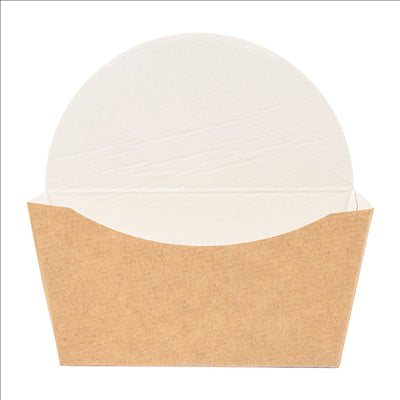 BOÎTES BAGEL SCOOP 'THEPACK' 220 G/M2 12x4,5x12 CM MARRON CARTON ONDULÉ NANO-MICRO (1000 UNITÉS)