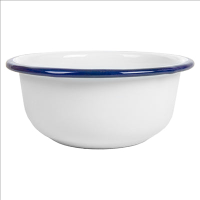 BOLS 'ENAMELWARE' 300 ML Ø 11,5x5 CM BLANC ACIER ÉMAILLÉ (6 UNITÉS)