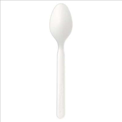 CUILLÈRES  16 CM BLANC CPLA (1000 UNITÉS)