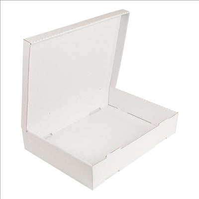 BOÎTES À PÂTES  348 G/M2 40x30x8 CM BLANC CARTON (50 UNITÉS)