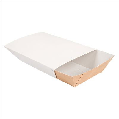 HOUSSES POUR BARQUETTES 'THEPACK' 2400 G 250 G/M2 17x9,8x7 CM BLANC CARTON ONDULÉ NANO-MICRO (600 UNITÉS)