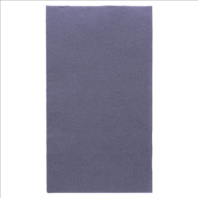 SERVIETTES ECOLABEL P. 1/6 'DOUBLE POINT' 18 G/M2 33x40 CM BLEU MARINE OUATE (2000 UNITÉS)