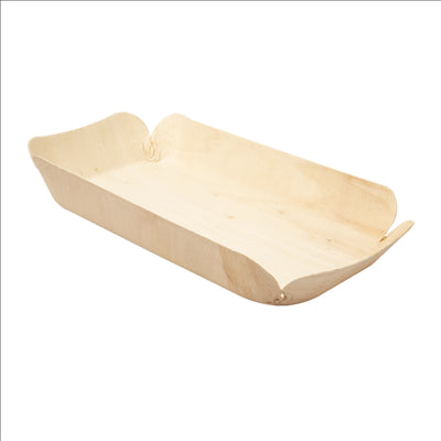 BARQUETTES RECTANGULAIRES 'WOOD'  22,5x11,5x3 CM NATUREL BOIS (200 UNITÉS)