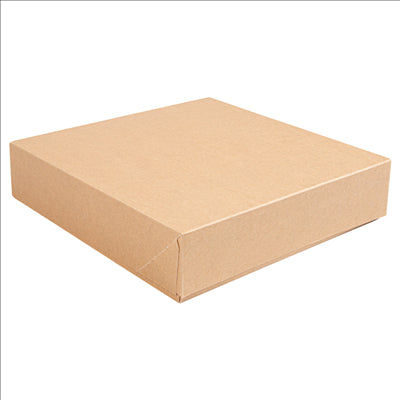 RÉCIPIENTS SUSHI 'THEPACK' 220 G/M2 23x23x5 CM MARRON CARTON ONDULÉ NANO-MICRO (300 UNITÉS)