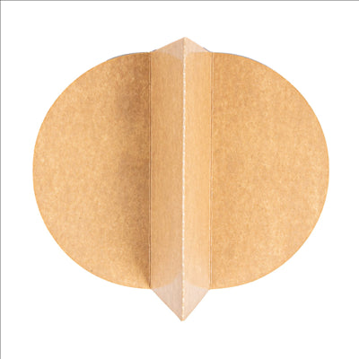 SÉPARATEUR 2 COMPARTIMENTS SALADIER 212.98  300 + 18 PE G/M2 Ø22,3/14x4,8 CM NATUREL KRAFT (600 UNITÉS)
