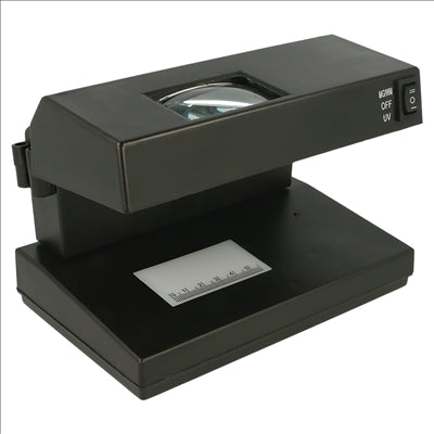 EURODÉTECTEUR FAUX BILLETS AC220-240V  18,5x12 CM NOIR PLASTIQUE (1 UNITÉ)