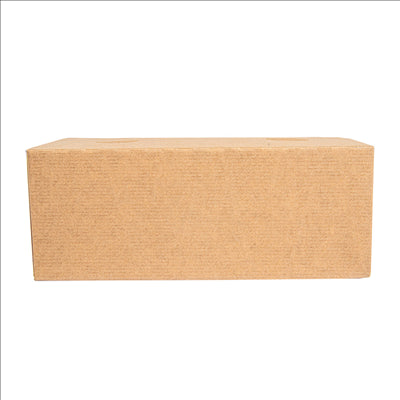BOÎTES REPAS À EMPORTER 'THEPACK' 1 L 240 G/M2 11x18x7 CM NATUREL CARTON ONDULÉ NANO-MICRO (300 UNITÉS)