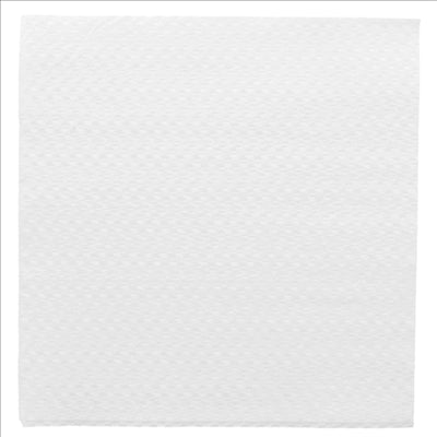 SERVIETTES ECOLABEL 1 PLI  20 G/M2 33x33 CM BLANC OUATE (3000 UNITÉS)