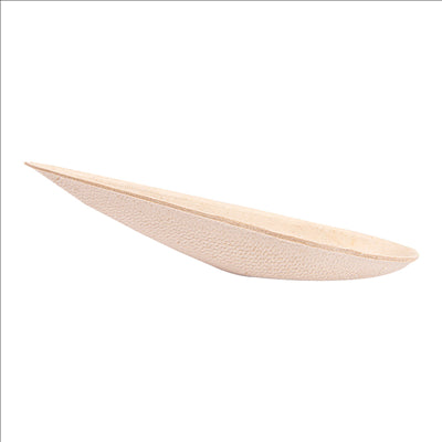 RÉCIPIENT À CUILLÈRE 'BIONIC'  10,5x3,6x2,7 CM NATUREL BAGASSE (1000 UNITÉS)