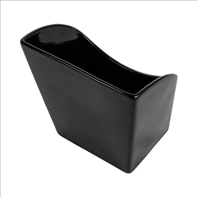 BOÎTES À FRITES L  13,3x9,4x14,6 CM NOIR PORCELAINE (6 UNITÉS)