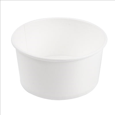 SALADIERS 1000 ML - 33,3 oz 300 + 18 PE G/M2 Ø15/12,8x6 CM BLANC CARTON (300 UNITÉS)