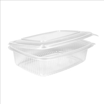 RÉCIPIENT AVEC CHARNIÈRE 750 ML 18,7x14,4x5,2 CM TRANSPARENT PP (400 UNITÉS)