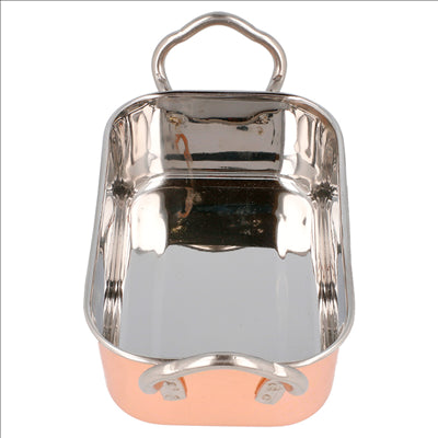 MINI BACS AVEC ANSES 'ARTINOX'  14,5x9,5x4,5 CM CUIVRE INOX (6 UNITÉS)