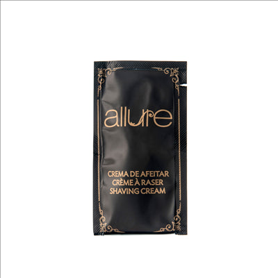 SACHETS CRÈME À RASER 'ALLURE' 5 ML 8x4,5 CM NOIR PET (2000 UNITÉS)