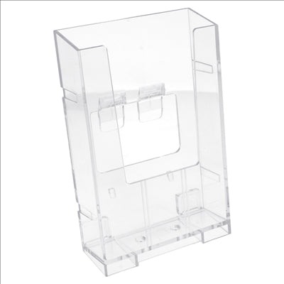 PORTE BROCHURES 1/3 DIN-A4  10,5x15,7x6,5 CM TRANSPARENT PS (12 UNITÉS)