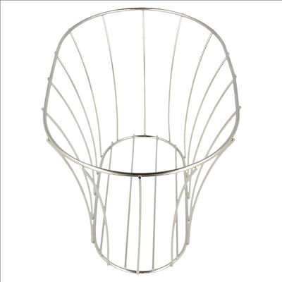 BASKET STYLE TOSCANE 'ARTINOX'  21x12,7x12,7 CM ARGENTE INOX (12 UNITÉS)