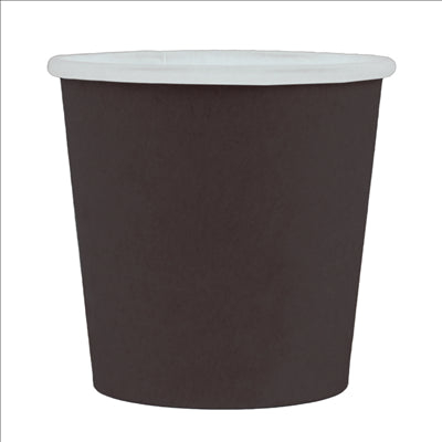 PETITS POTS 105 ML (3,5 oz) 210 + 18 PE G/M2 Ø6/4,5x5,8 CM NOIR CARTON (1000 UNITÉS)