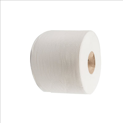 ESSUIE-MAINS "AUTOCUT" ECOLABEL 2 PLIS  21 G/M2 150 M Ø19,5x20 CM BLANC OUATE (8 UNITÉS)