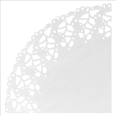 DENTELLES RONDES AJOURÉES  53 G/M2 Ø 27 CM BLANC PAPIER (250 UNITÉS)