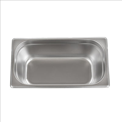 BAC GASTRONOME 1/3 4,9 L 32,5x17,5x15 CM ARGENTE INOX (1 UNITÉ)